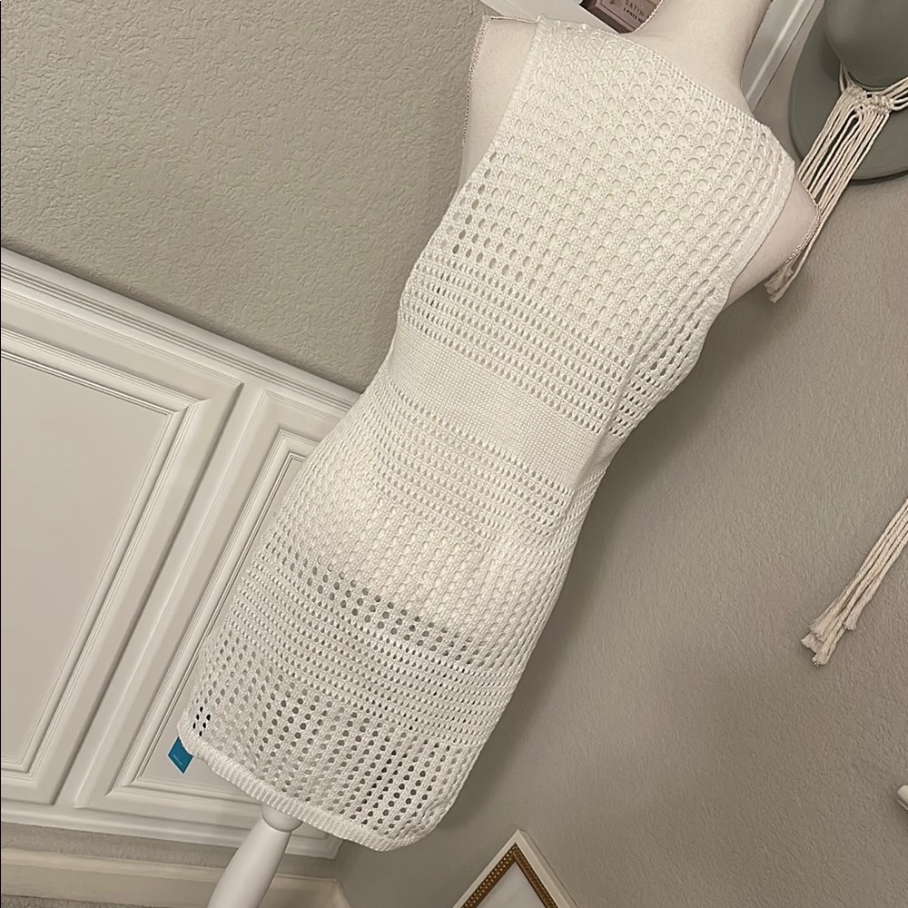 CUPSHE White Crochet Coverup NWT - Picture 6 of 9